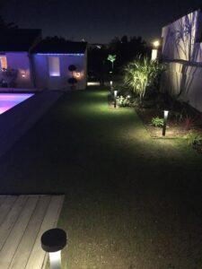éclairage jardin